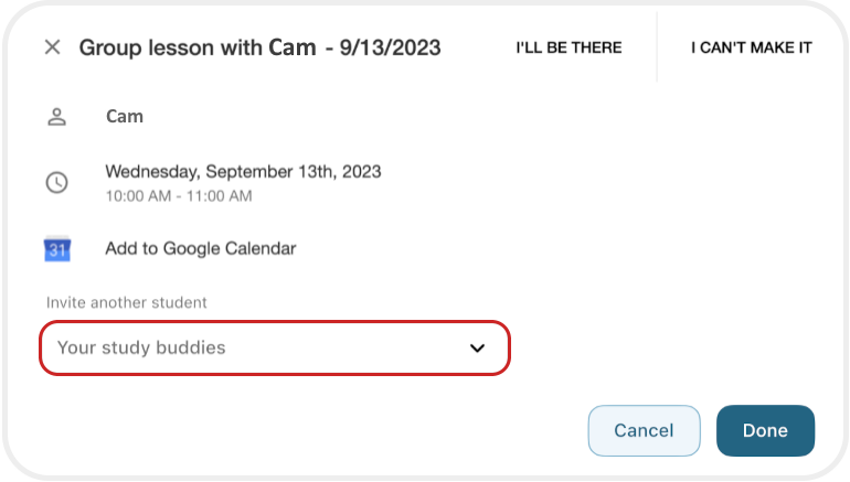 Invitation de Sched lesson sur dash 2.0 red button 2.png